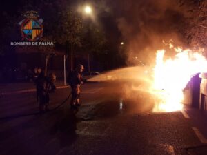 Incendio contenedores Palma
