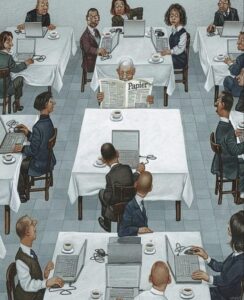 vi&ntilde;eta periodico en papel