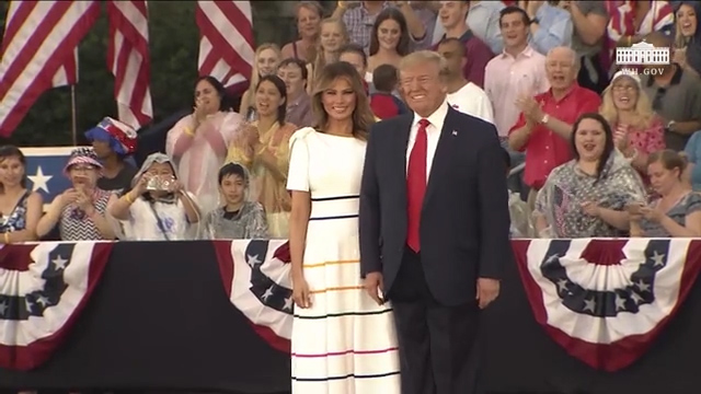 trump melania desfile 4 julio