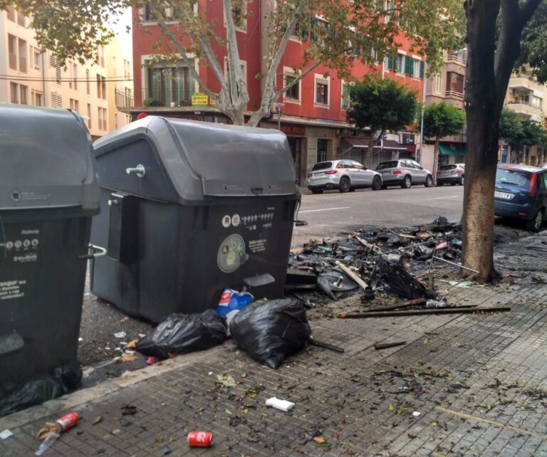 contenedor incendio
