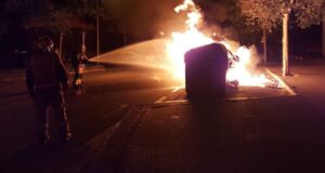 Incendio contenedores Palma