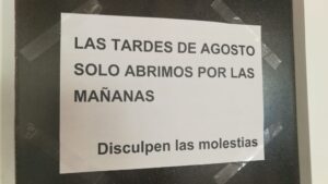 las tardes de agosto