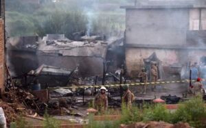 Lugar del accidente, en Rawalpindi (Pakist&aacute;n)