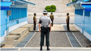 Frontera entre Corea del Norte y Corea del Sur.