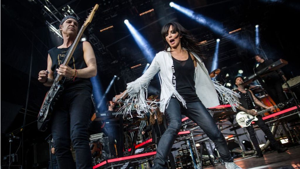 La cantante Nena en uno de sus conciertos.