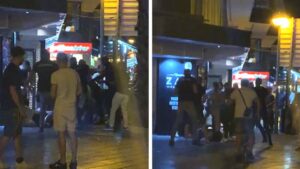 pelea paseo mar&iacute;timo palma