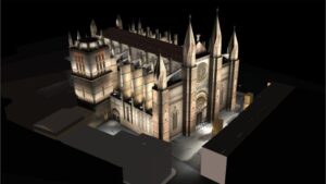 catedral iluminacion