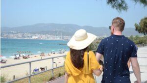 Playa verano turistas