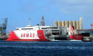 trasmediterranea volcan de tagoro fast ferry