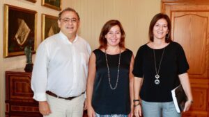 alfonso rodriguez Badal, Francina Armengol y Cati Franc&eacute;s