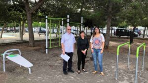 parque calistenia Santany&iacute;