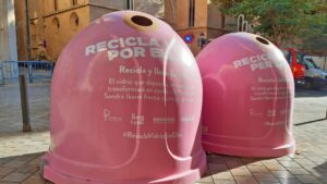 recicla vidrio rosa