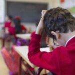 colegio niño estudiante clase