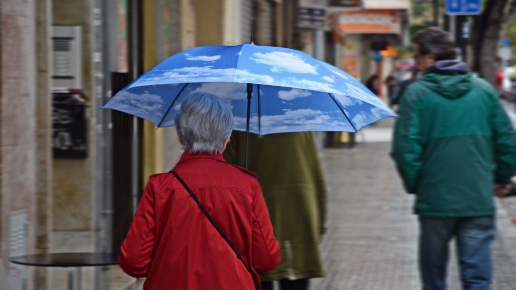 lluvia paraguas