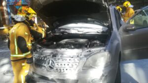 coche quemado aragon