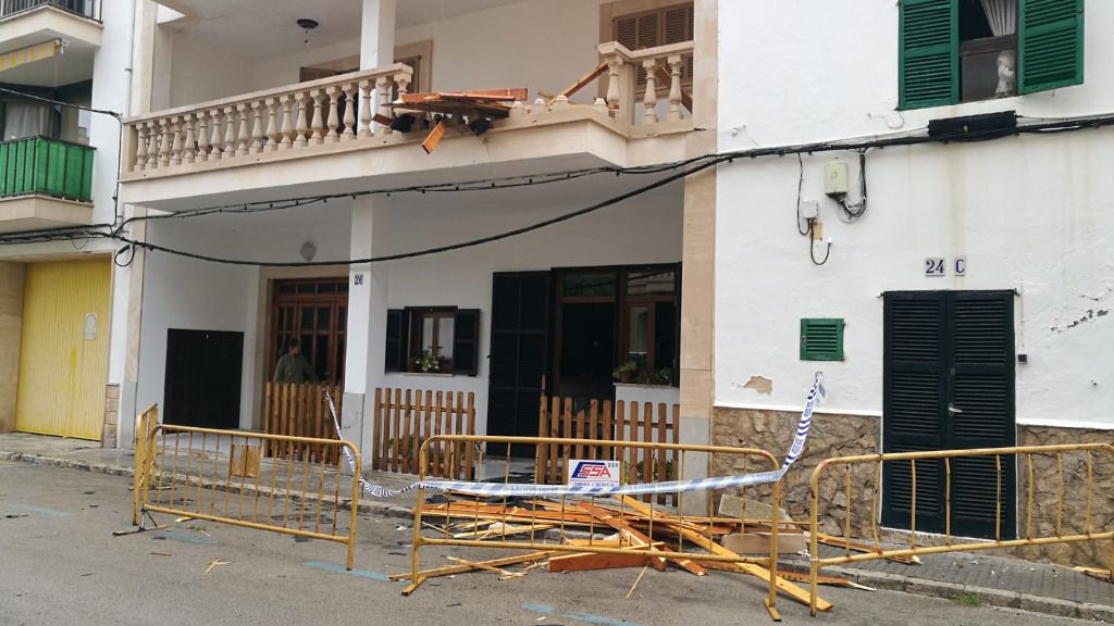 edificios afectados por la gota fría