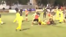 pelea jugadores futbol