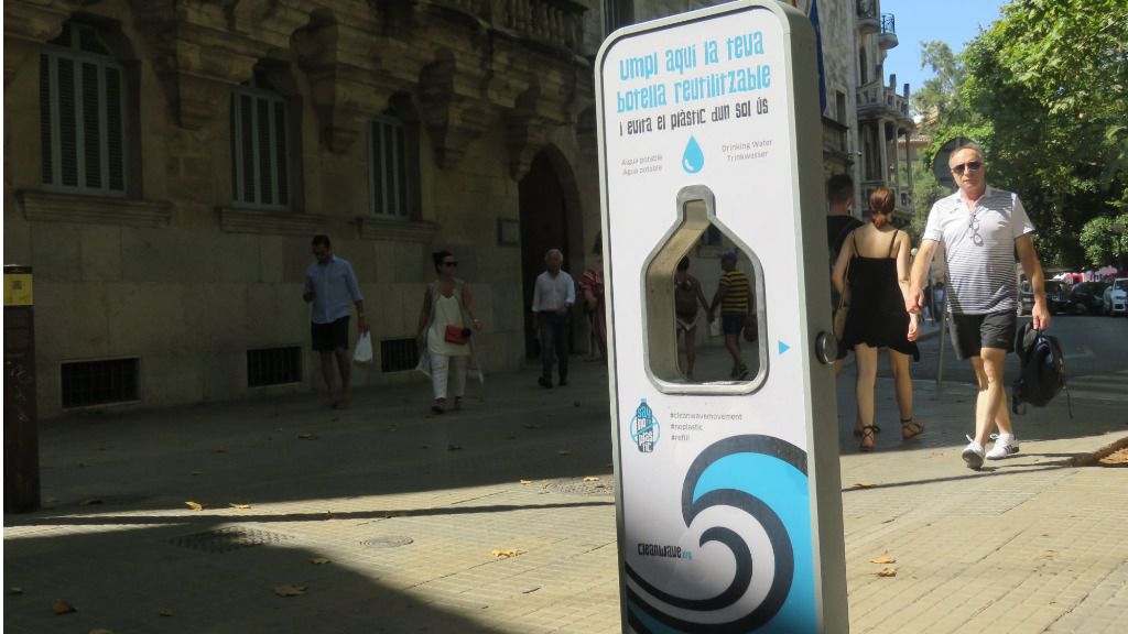 fuente rellenar agua potable palma