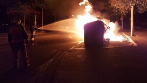 Incendio contenedores Palma