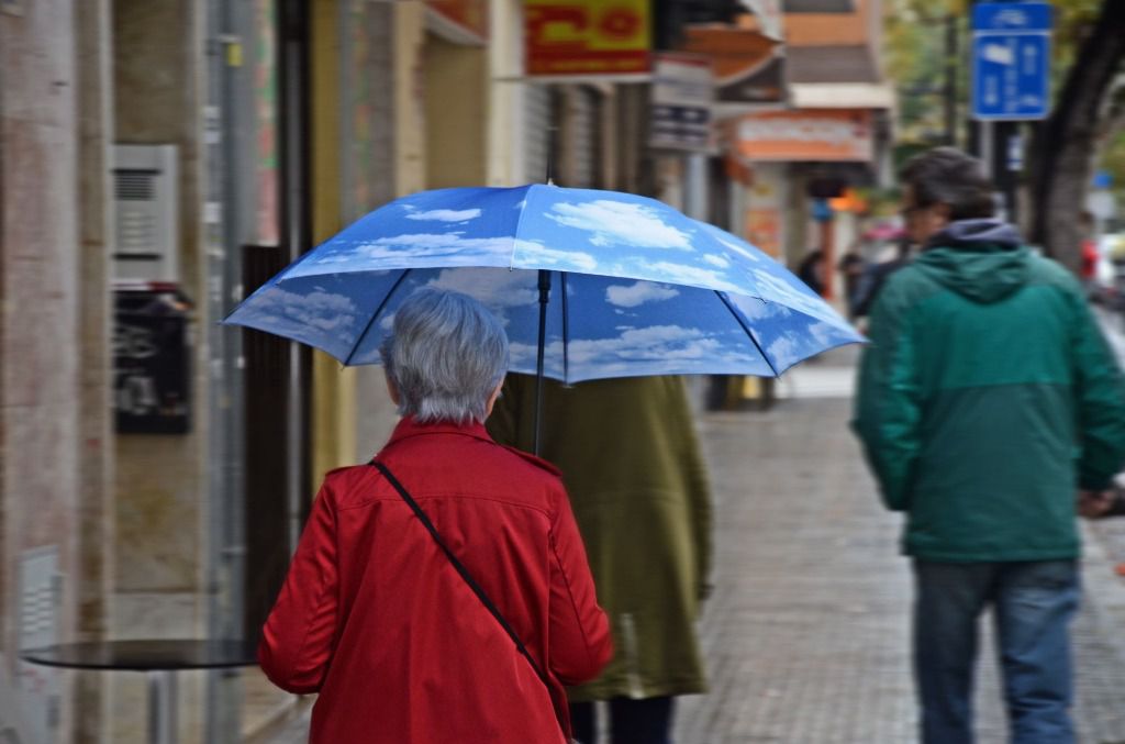 lluvia paraguas