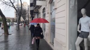 lluvia en Palma, gente con paraguas