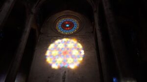 Las nubes frustran la Festa de la Llum en la Seu