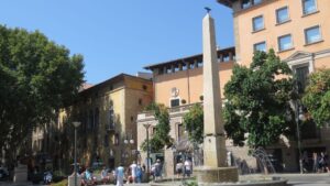 plaza de las tortugas sol cielo despejado buen tiempo palma