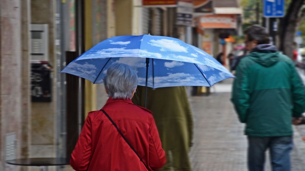 lluvia paraguas