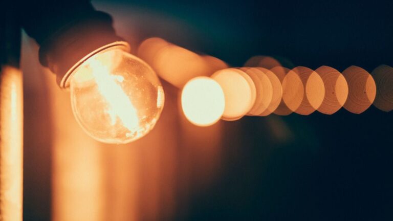 bombillas, luz, energía eléctrica