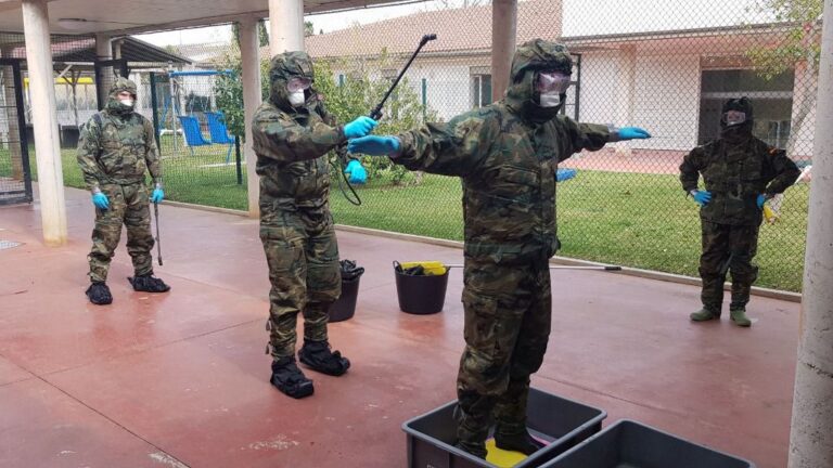 desinfección ejército