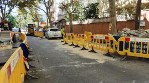 obras aceras coll d'en rabassa