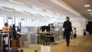 oficina trabajadores empleados