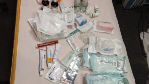 material sanitario robado