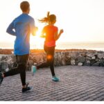 pareja correr deporte