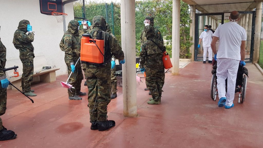 desinfección ejército