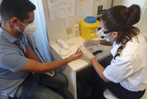 trasmediterranea test coronavirus