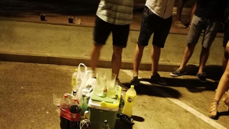 botellón alcohol adolescentes