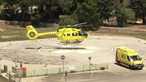 Helicóptero en HUSE