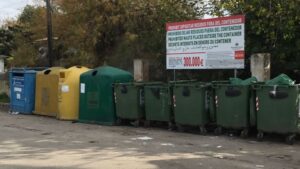 Inca residuos basura contenedor