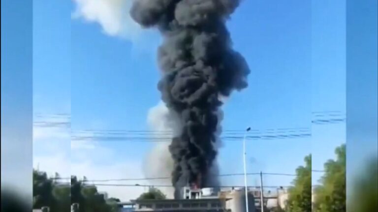 explosión fábrica china
