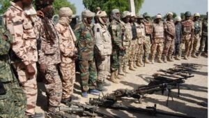 Imagen de una operaci&oacute;n antiterrorista desarrollada por el ej&eacute;rcito de y fuerzas multinacionales (2019) @HQNigerianArmy