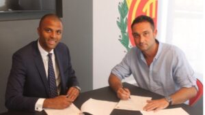 Maheta Molango y Javier Recio @RCDMallorca