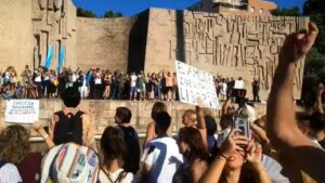 manifestaci&oacute;n mascarillas madrid