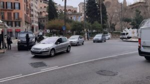 Protesta coches cambios EMT