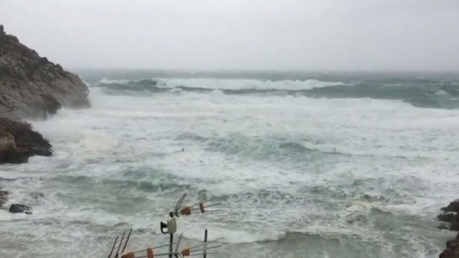 temporal mar viento