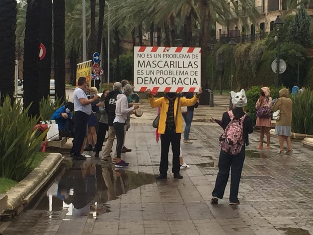 multa mascarilla manifestacion