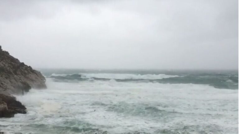temporal mar viento