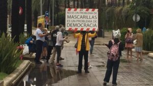 multa mascarilla manifestacion