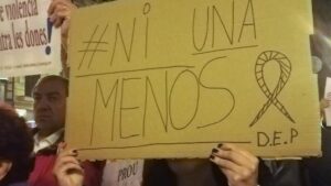 cartel contra violencia de genero