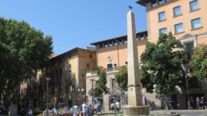 plaza de las tortugas sol cielo despejado buen tiempo palma